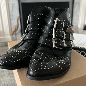 diba leather studded  booties